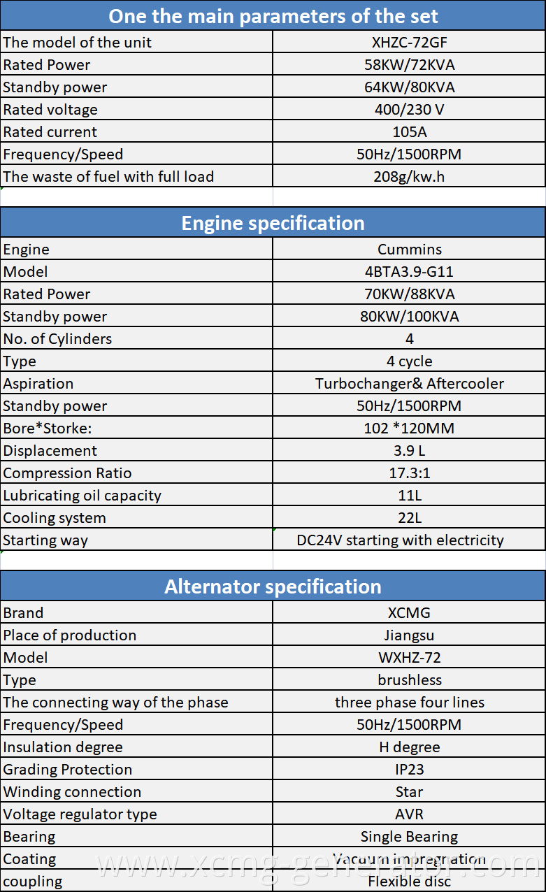 XCMG generator